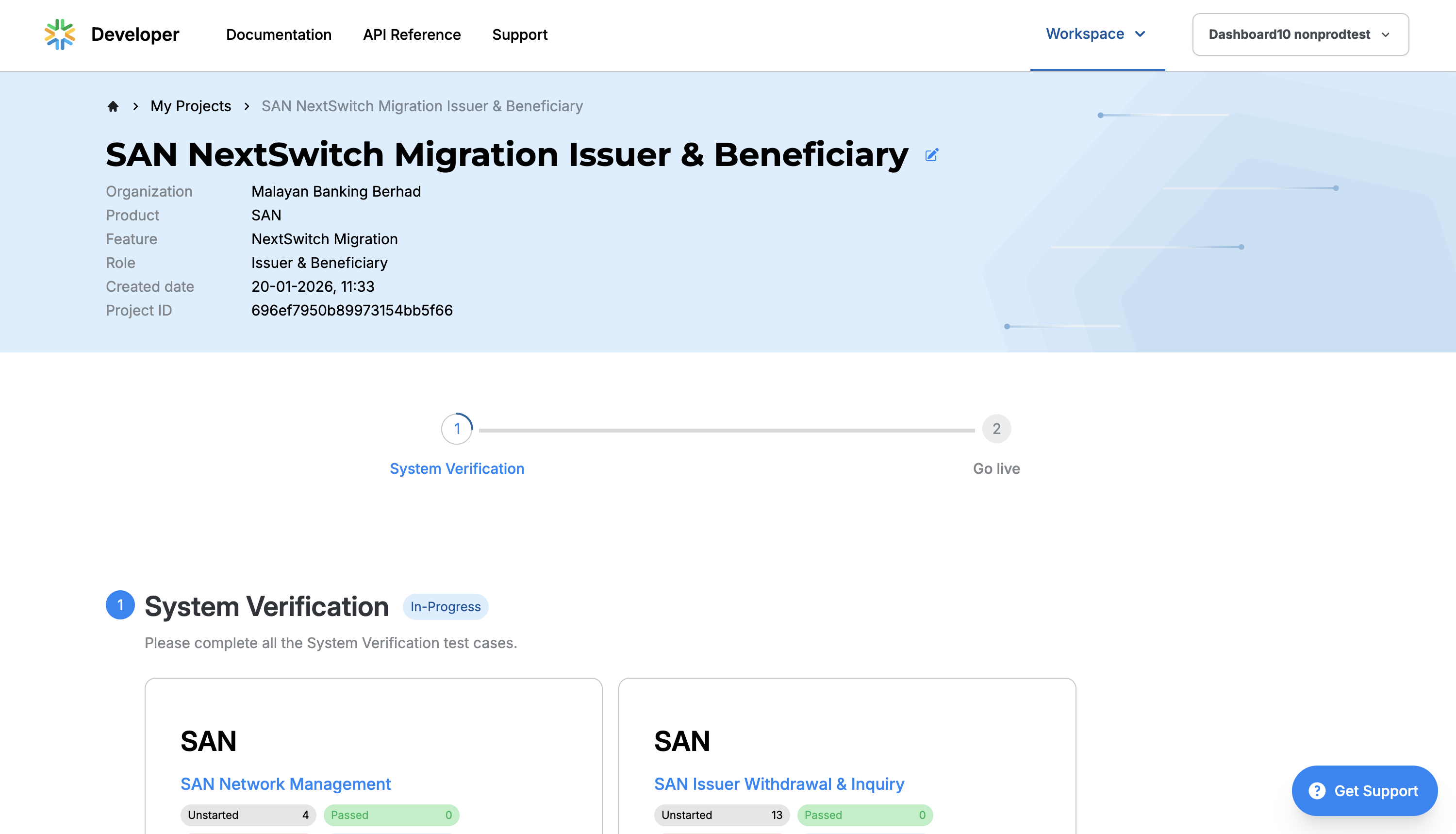 SAN project page